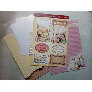 Hunkydory Luxus Sets & Sandy Designs ¡Juego de cartas Deluxe, para 3 cartas, de Hunkydory, "Daddy Bear" Limited!