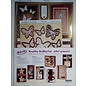 BASTELSETS / CRAFT KITS Deluxe, set per la creazione di carte, per molti biglietti di auguri creativi, laminato in oro!