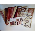BASTELSETS / CRAFT KITS Deluxe, kit de confection de cartes, pour de nombreuses cartes de vœux créatives, dorées!