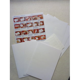 KARTEN und Zubehör / Cards Material set for 3 gift book cards with choice in white, light or dark brown!