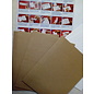 KARTEN und Zubehör / Cards Material set for 3 gift book cards with choice in white, light or dark brown!