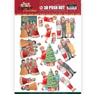 Bilder, 3D Bilder und ausgestanzte Teile usw... Bastel SET 3x 3D Pushout: Yvonne Creations, Family Christmas, Loving Christmas