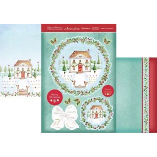 Hunkydory Luxus Sets & Sandy Designs Jeux de cartes de luxe Hunkydory, EXTRA de la collection "Christmas Classics" + 4 cartes doubles et blocs 3D, pour concevoir 4 cartes !