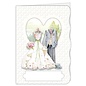 BASTELSETS / CRAFT KITS Kit artigianale, set di carte, per 4 bellissime carte, tema: amore, matrimonio!