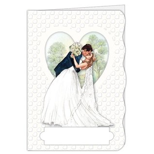 BASTELSETS / CRAFT KITS Kit artigianale, set di carte, per 4 bellissime carte, tema: amore, matrimonio!