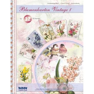 BASTELSETS / CRAFT KITS Craft kit, kortsett for 12 blomsterkort. Til forskjellige anledninger!