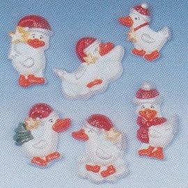 Modellieren Moule, oies de Noël, 7-12cm, 6 pcs., Matériel nécessaire 400 g