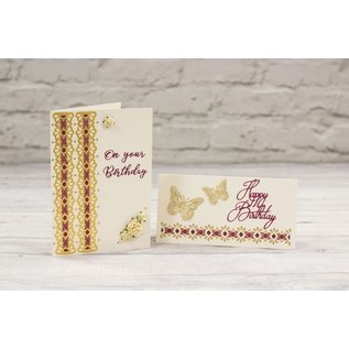 Die'sire Punching template, elegant border for decorative ribbons