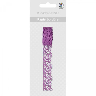 Embellishments / Verzierungen self-adhesive paper border with lace effect!