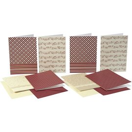 KARTEN und Zubehör / Cards 16 cartoncini con busta, formato cartoncino 10,5x15 cm, 16 assortiti