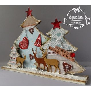 Objekten zum Dekorieren / objects for decorating Árboles MDF Bastelset Navidad