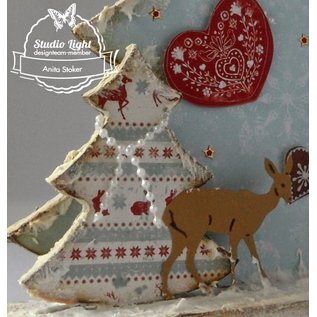 Objekten zum Dekorieren / objects for decorating Alberi di MDF Bastelset Natale