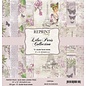 Stamperia, Papers for you  und Florella Designerpapir, kort og utklippsbokpapir, 30,5 x 30,5 cm, Lilac Paris Collection.