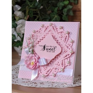 Spellbinders und Rayher Spell stempling og Embossing sjablong, Spell nestabilities, dekorative pynteramme