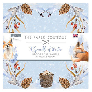 Karten und Scrapbooking Papier, Papier blöcke NEW! Paper block, A Sprinkle of Winter, 36 sheets, 6x6 designs, 20 x 20 cm, 160 gsm