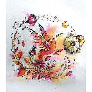 CREATIVE EXPRESSIONS und COUTURE CREATIONS Pink Ink Designs, Stempel, A5, Vogel  zauberhaft schön