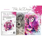 CREATIVE EXPRESSIONS und COUTURE CREATIONS Pink Ink Designs, Stamps, A5, Midsummer Owl, magically beautiful!