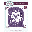 CREATIVE EXPRESSIONS und COUTURE CREATIONS cutting dies, Just A Note 3pcs / 10.6 x 13.2cm