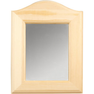 Holz, MDF, Pappe, Objekten zum Dekorieren 1 specchio decorativo per decorare, dimensioni 19 x 27 x 1,5 cm