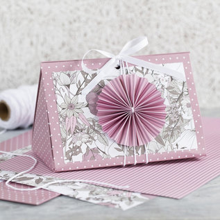 Karten und Scrapbooking Papier, Papier blöcke Mooie pad met design papier, afmeting 21x30 cm, 120 + 128 g, bruin, beige, wit, roze, 24 vellen!