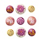 Embellishments / Verzierungen Tilda, 9 brads con rose Tilda ricamate, solo LIMITATO disponibile!