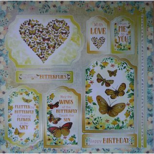 Hunkydory Luxus Sets & Sandy Designs 120 nydelige design, noen ferdige med metallisk dekorativ ramme, 220 gsm