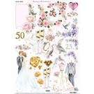 Bilder, 3D Bilder und ausgestanzte Teile usw... A4, die cut sheet, valentine and wedding