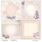 LaBlanche Designerpapier, romantik, Hochzeit, 30,5 x 30,5 cm, doppelseitig bedruckt.