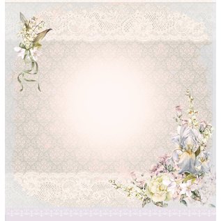 LaBlanche Carta di design, romanticismo, matrimonio, 30,5 x 30,5 cm, stampata su entrambi i lati