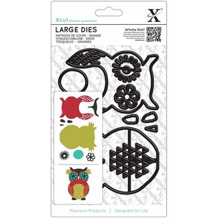 Docrafts / X-Cut X-cut, punch template, A5 Set (9pcs) - Owl