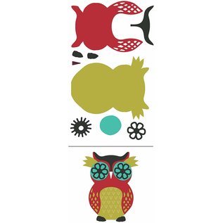 Docrafts / X-Cut X-coupe, modèle de punch, A5 Set (9pcs) - Owl