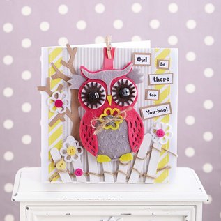 Docrafts / X-Cut X-cut, punch template, A5 Set (9pcs) - Owl