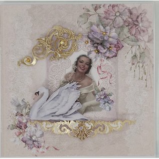 LaBlanche Designer paper, romantic, wedding, 30.5 x 30.5 cm, printed on both sides