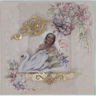 LaBlanche Papel de diseño, romántico, boda, 30,5 x 30,5 cm, impreso en ambos lados