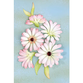 Leane Creatief - Lea'bilities und By Lene Stampaggio e goffratura stencil, il millefiori 9 Chrysant