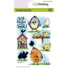 Craftemotions Motif stamp, A6, cute chick 10 motifs