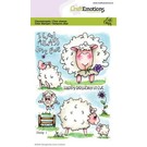 Craftemotions Motif stamp, A6, sweet sheep