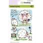 Craftemotions Motif stamp, A6, sweet sheep