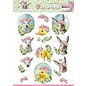 Bilder, 3D Bilder und ausgestanzte Teile usw... 3D die cut sheet, with 3 cute motifs, Easter, spring!
