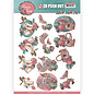 Yvonne Creations Die cut sheet with pretty motifs, for design on cards, albums, collages and much more