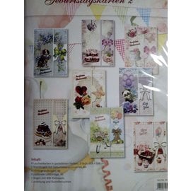 BASTELSETS / CRAFT KITS Birthday card set and other occasions, for 8 cards!