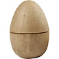 Holz, MDF, Pappe, Objekten zum Dekorieren 1 œuf en deux parties, H 12 cm, P: 9 cm