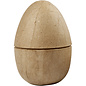 Holz, MDF, Pappe, Objekten zum Dekorieren 1 todelt egg, H 12 cm, D: 9 cm