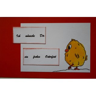 Craftemotions Motif stamp, A6, cute chick 10 motifs