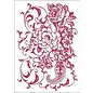 Stamperia, Papers for you  und Florella Kunstsjabloon, flexibel, transparant, 21 x 29,7 cm, bloemen