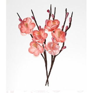 Embellishments / Verzierungen Dekorative Blumen, aus Stoff, Bluten 2,5cm Zweige 11 cm