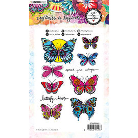 Studio Light Motivstempel SET mit 8 Schmetterlinge
