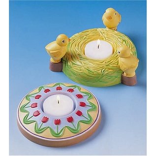 Modellieren Casting mold, 2 Easter candlesticks, diameter: 10.5 cm