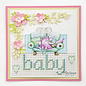 Marianne Design 2x A4, picture sheets, cute baby mouse "Hetty"