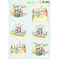 Marianne Design 2x A4, picture sheets, cute baby mouse "Hetty"